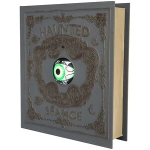 Haunted Living 10" Haunted Seance Animated Book LED Halloween Decor Eye Light Up